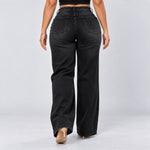 Black jeans, Back view, walking