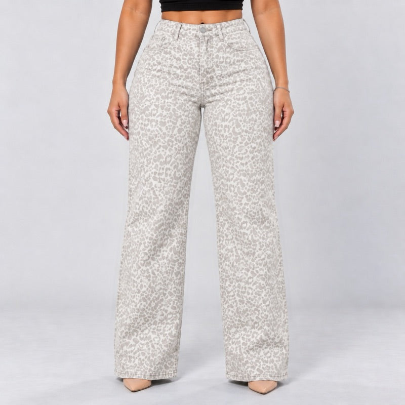 White Leopard jeans
